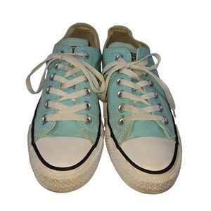 Converse All Star Low Top Canvas Sneakers Aqua Blue Women's Size 7 Casual‎ Shoes